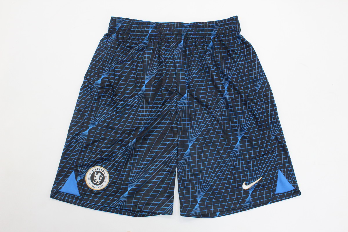 AAA Quality Chelsea 23/24 Away Black/Blue Soccer Shorts